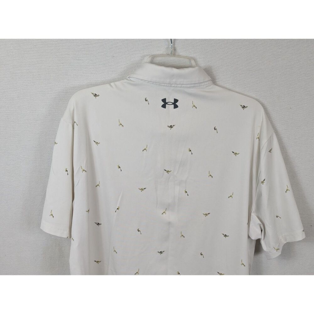 Under Armour The Playoff Polo Bird Print Polo Shirt Men's Size XL - Picture 8 of 10